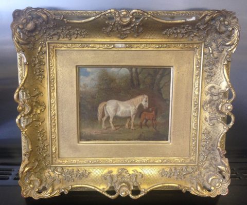 Original oil painting found during a property clearance in Worthing