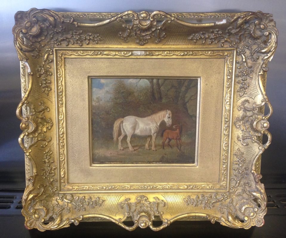Original oil painting found during a property clearance in Worthing